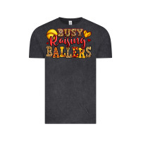 Vintage Black busy raising ballers softball Vintage Tee - Jasminsmagicworld