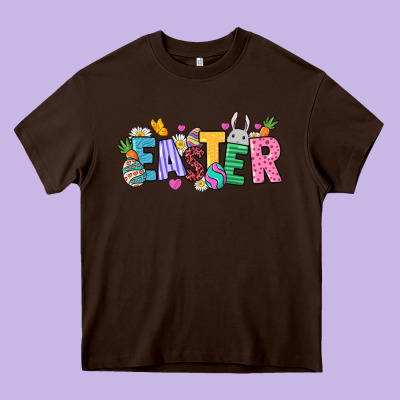 Easter Heavy Core Tee Designed By Nancycooperartshop