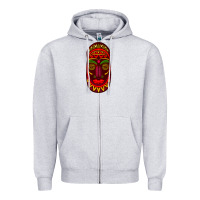 Heather Grey african masks 3 Zipper Hoodie - BundleAndBundleShop