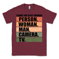 Burgundy Person Woman Man Camera Tv Classic Tee - Bettercallsaul