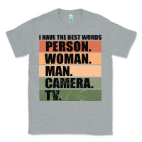 Person Woman Man Camera Tv Classic Tee | Teevron