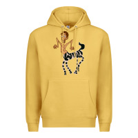 Antique Gold zebra in america doodle Premium Hoodie - tuanDangUi