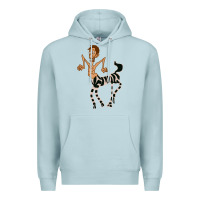 Blue Mist zebra in america doodle Premium Hoodie - tuanDangUi