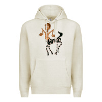 Oatmeal Heather zebra in america doodle Premium Hoodie - tuanDangUi