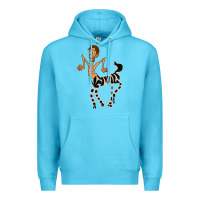 Zebra In America Doodle Premium Hoodie | Teevron
