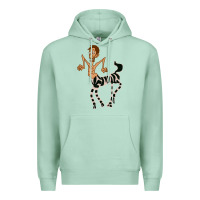 Seafoam zebra in america doodle Premium Hoodie - tuanDangUi