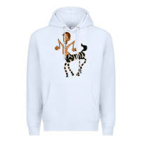 White zebra in america doodle Premium Hoodie - tuanDangUi