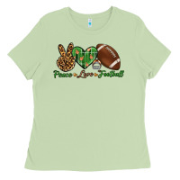 Matcha peace love football Ladies Tee - BundleAndBundleShop