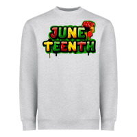 Heather Grey Juneteenth Heavyweight Sweatshirt - FaDigitalArtStudio