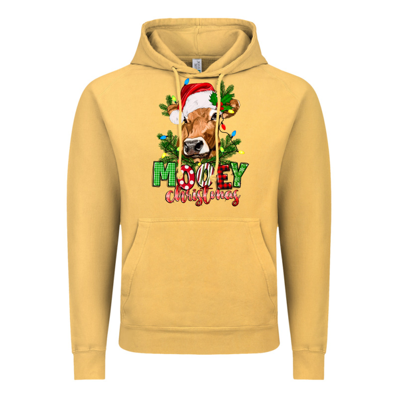 Mooey Christmas Vintage Hoodie by texasbilliewilder | Teevron