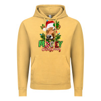 Vintage Mustard Mooey Christmas Vintage Hoodie - texasbilliewilder