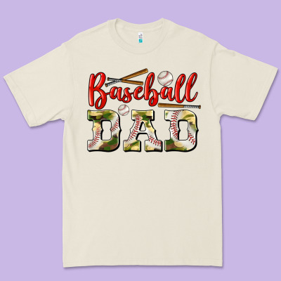Baseball Dad Premium Tee Designed By Bundleandbundleshop