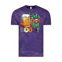 Cloud Purple Lets Get Boozy Vintage Tee - texasbilliewilder