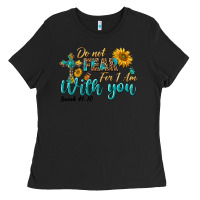 Black do not fear for i am with you Ladies Tee - BundleAndBundleShop