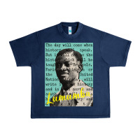 Navy patrice lumumba Urban Heavy Tee - tuanDangUi