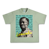 Oil Green patrice lumumba Urban Heavy Tee - tuanDangUi