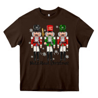 Chocolate Brown Nuts About Christmas Heavy Core Tee - MaliasSmallBusiness