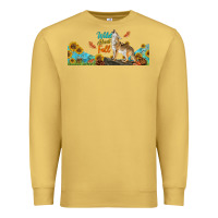 Antique Gold Wild About Fall Coyote Premium Sweatshirt - LillyAllenDesigns