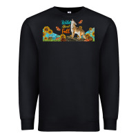 Black Wild About Fall Coyote Premium Sweatshirt - LillyAllenDesigns