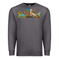 Charcoal Heather Wild About Fall Coyote Premium Sweatshirt - LillyAllenDesigns
