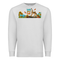 Dove Grey Wild About Fall Coyote Premium Sweatshirt - LillyAllenDesigns