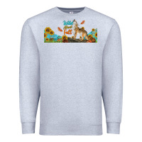 Heather Grey Wild About Fall Coyote Premium Sweatshirt - LillyAllenDesigns
