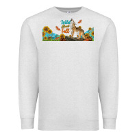 Oatmeal Heather Wild About Fall Coyote Premium Sweatshirt - LillyAllenDesigns