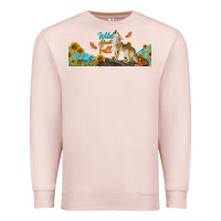 Pale Pink Wild About Fall Coyote Premium Sweatshirt - LillyAllenDesigns
