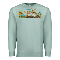 Seafoam Wild About Fall Coyote Premium Sweatshirt - LillyAllenDesigns