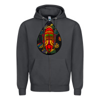 Smoke african masks teardrop  6 Zipper Hoodie - BundleAndBundleShop