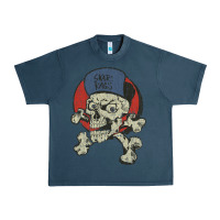 Midnight Navy skate rags skull & crossbones Urban Heavy Tee - tuanDangUi