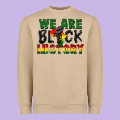 We Are Black History Heavyweight Sweatshirt Designed By Fadigitalartstudio