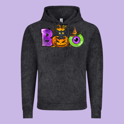 Boo Halloween Vintage Hoodie Designed By Nancycooperartshop