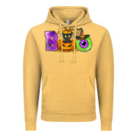Vintage Mustard Boo Halloween Vintage Hoodie - NancyCooperArtShop