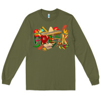 Army Green cinco de mayo pre k Long Sleeve Tee - CowGirlArtShop