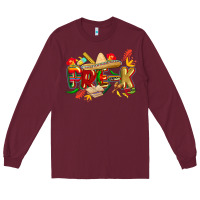 Burgundy cinco de mayo pre k Long Sleeve Tee - CowGirlArtShop