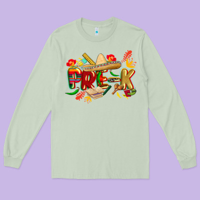 Cinco De Mayo Pre K Long Sleeve Tee Designed By Cowgirlartshop