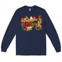 Navy cinco de mayo pre k Long Sleeve Tee - CowGirlArtShop