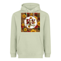 Matcha joy to the world christmas cow Heavyweight Hoodie - LillyAllenDesigns