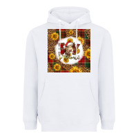 White joy to the world christmas cow Heavyweight Hoodie - LillyAllenDesigns