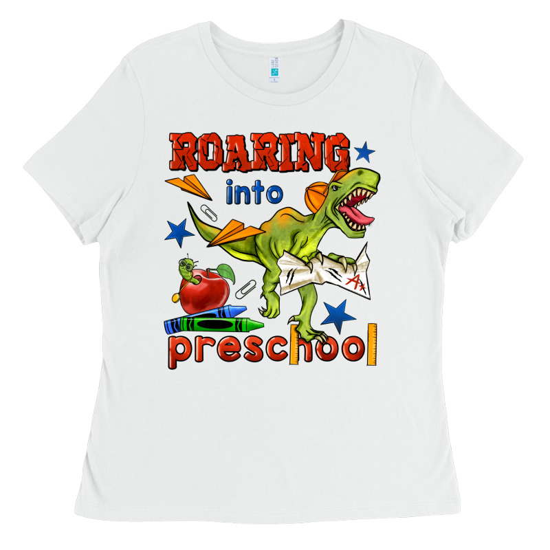 Roaring Into Preschool Ladies Tee by BundleAndBundleShop | Teevron