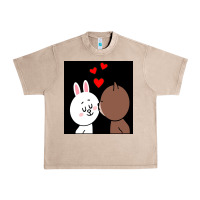 French Oak brown bear cony bunny rabbit the kiss Urban Heavy Tee - tuanDangUi