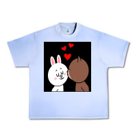 Brown Bear Cony Bunny Rabbit The Kiss Urban Heavy Tee | Teevron