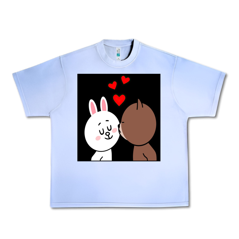 Brown Bear Cony Bunny Rabbit The Kiss Urban Heavy Tee by tuanDangUi | Teevron