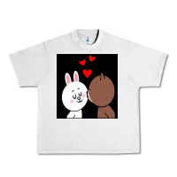 Lunar Rock brown bear cony bunny rabbit the kiss Urban Heavy Tee - tuanDangUi
