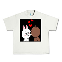 Pistachio brown bear cony bunny rabbit the kiss Urban Heavy Tee - tuanDangUi