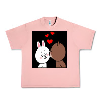 Salmon brown bear cony bunny rabbit the kiss Urban Heavy Tee - tuanDangUi