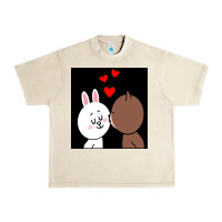 Sandshell brown bear cony bunny rabbit the kiss Urban Heavy Tee - tuanDangUi