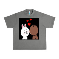 Tornado brown bear cony bunny rabbit the kiss Urban Heavy Tee - tuanDangUi