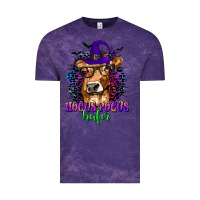 Cloud Purple Hocus Pocus Heifer with Cow and Halloween Vintage Tee - texasbilliewilder